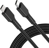 Ntech USB C naar USBC Data/Oplaad kabel Geschikt voor Macbook, Samsung S22 Ultra / Plus / S22 / S21 / S21 Plus / S21 Ultra / S20 / A53
