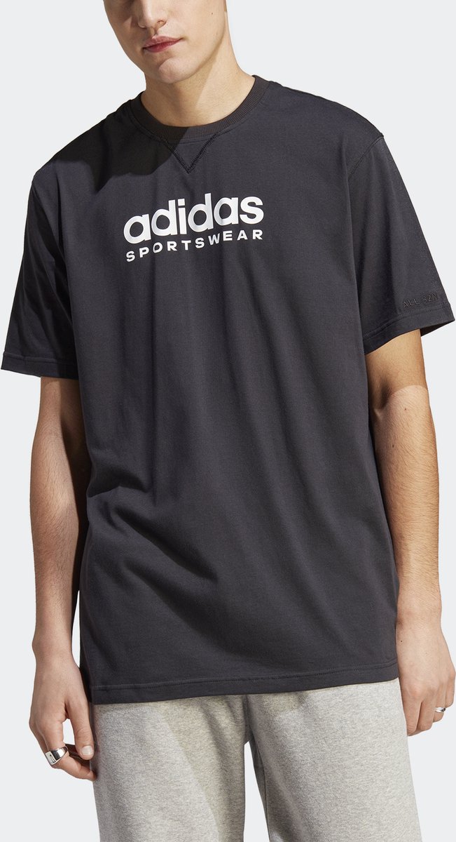 adidas Sportswear All SZN Graphic T-shirt Heren – /S Zwart