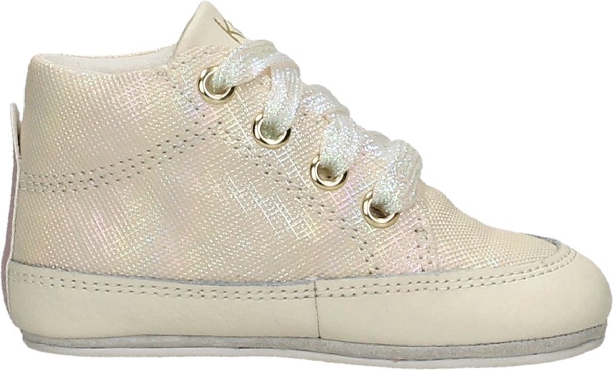 KEQ Meisjes Baby schoentjes Meisjes Baby schoentjes - Beige - Maat 22
