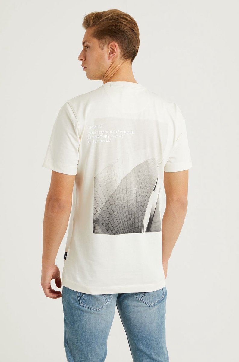 Chasin' T-shirt T-shirt afdrukken Opus Wit Maat M