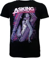 Asking Alexandria Coffin Girl T-Shirt Zwart - Officiële Merchandise