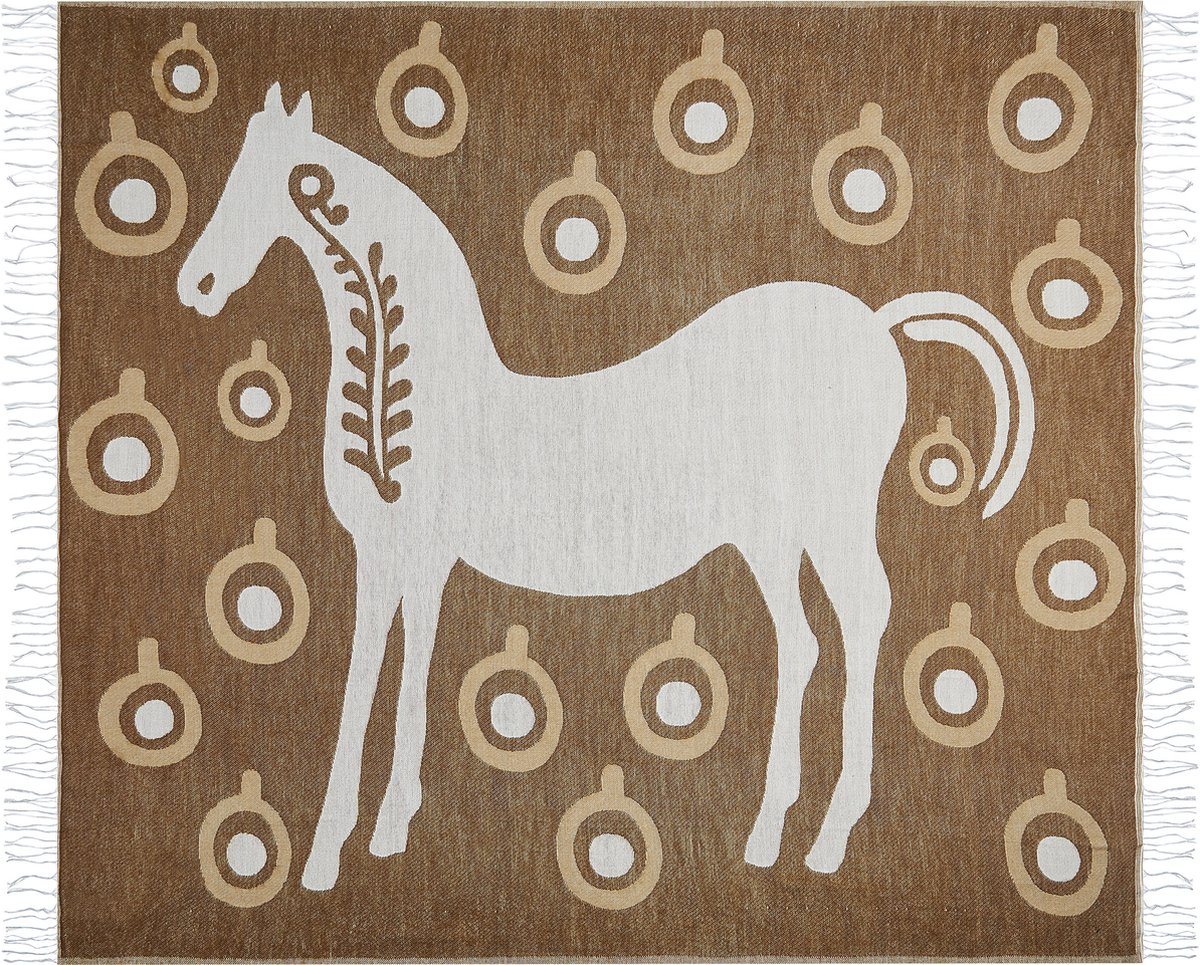 Beliani SIDDHA - Plaid - Bruin - 130 x 170 cm - Acryl