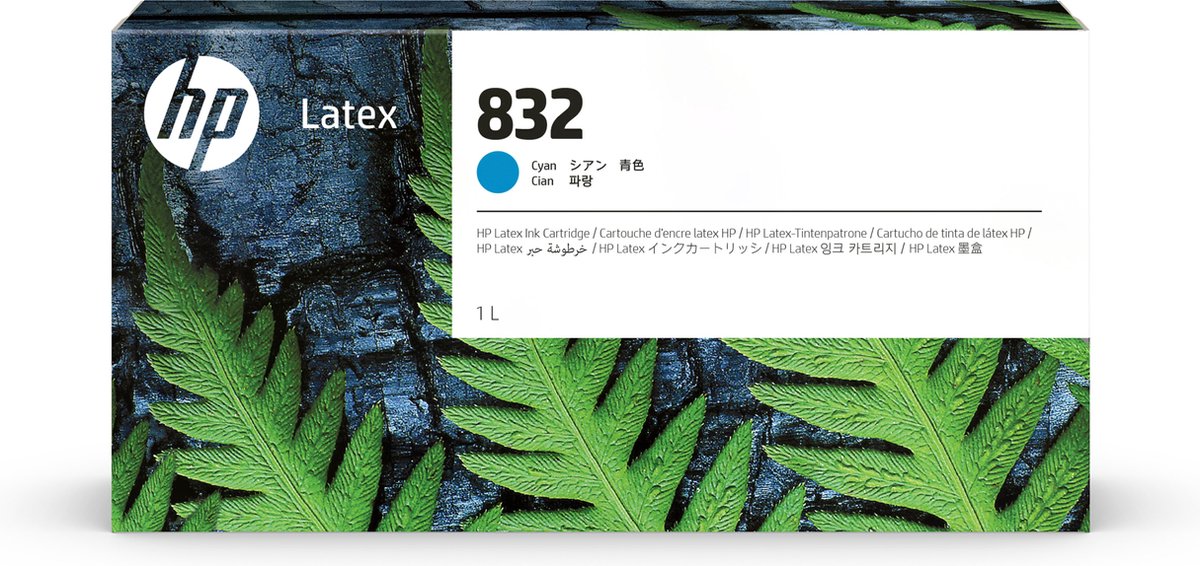 HP 832 Latex inktcartridge cyaan, 1 liter