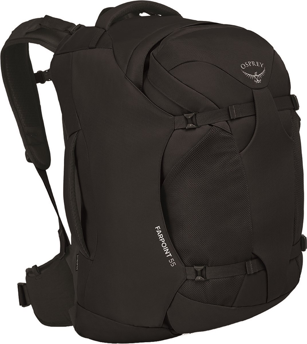 Osprey Mannen Backpack / Rugtas / Wandel Rugzak - Farpoint - Zwart
