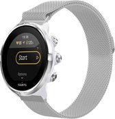 iMoshion Milanees magnetisch 24 mm bandje - Geschikt voor Suunto 7 / 9 (Baro) - Sony Smartwatch 2 - Zilver