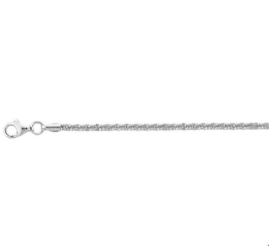 Zilver Gerhodineerde Armband fantasie 2 1325535 18 cm