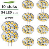 G4 LED lamp / GU4 LED - 10-pack - 12 volt - 2W - 2700K warm wit - 160 lumen - Vervangt 20W