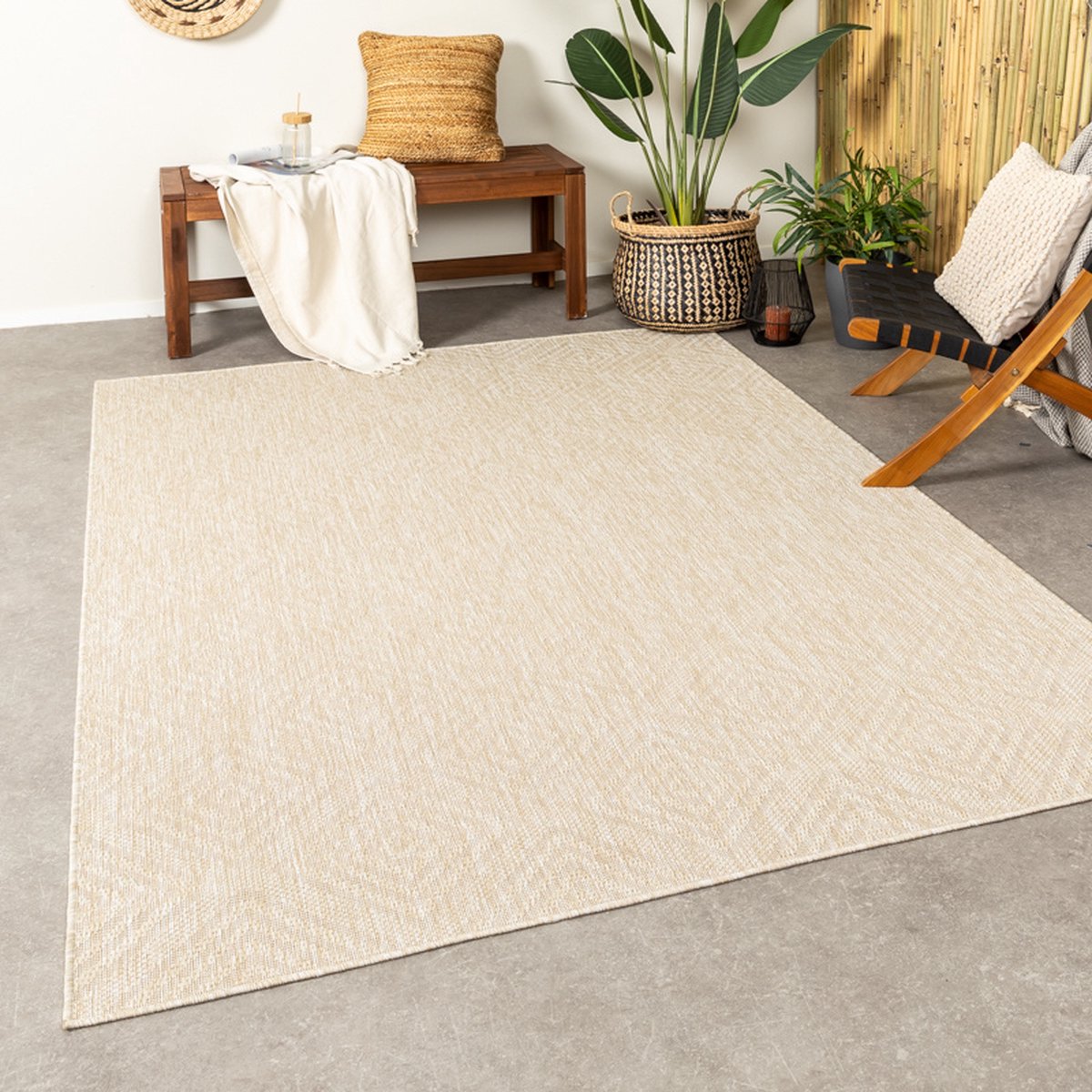 Fraai Buitenkleed - Brava Zand - 80x150cm