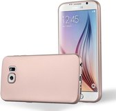 Cadorabo Hoesje geschikt voor Samsung Galaxy S6 in METALLIC GOUD - Beschermhoes gemaakt van flexibel TPU silicone Case Cover