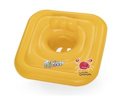 Bestway Swim Safe ABC WonderSplash Bouée culotte carrée pour bébé 3 anneaux 76 x 76 cm