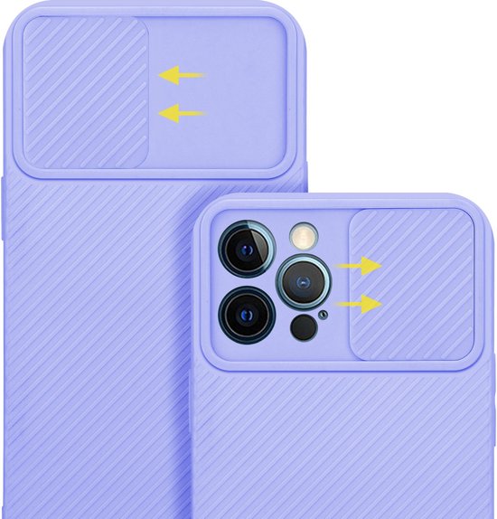 Coque Cadorabo pour Apple iPhone 12 PRO MAX en Bonbon Purple - Coque de protection en silicone TPU souple et avec protection pour appareil photo