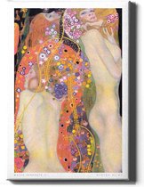 Walljar - Gustav Klimt - Water Serpents II - Muurdecoratie - Canvas schilderij