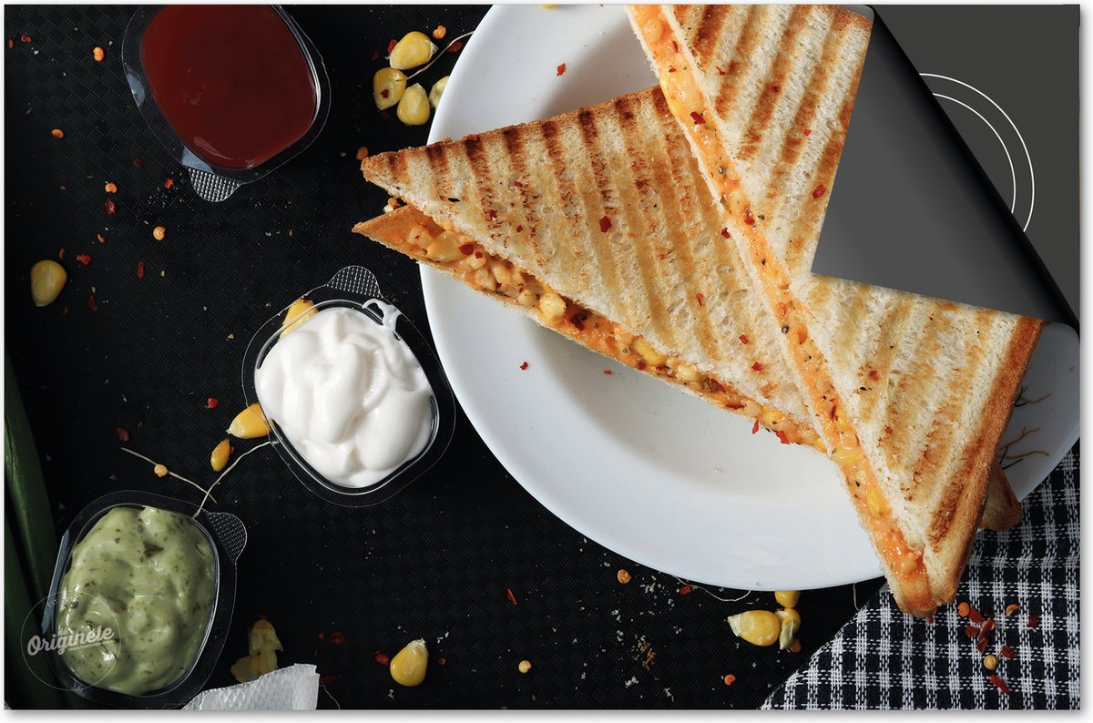 Inductie beschermer 90x52 - afdekplaat inductie mat - Dietrix Kookplaat beschermer - Exclusief - Food - Tosti