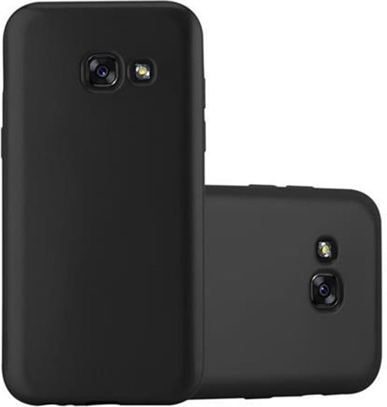 Coque Cadorabo pour Samsung Galaxy A3 2017 en NOIR MÉTALLISÉ - Housse de protection en silicone TPU flexible Case Cover