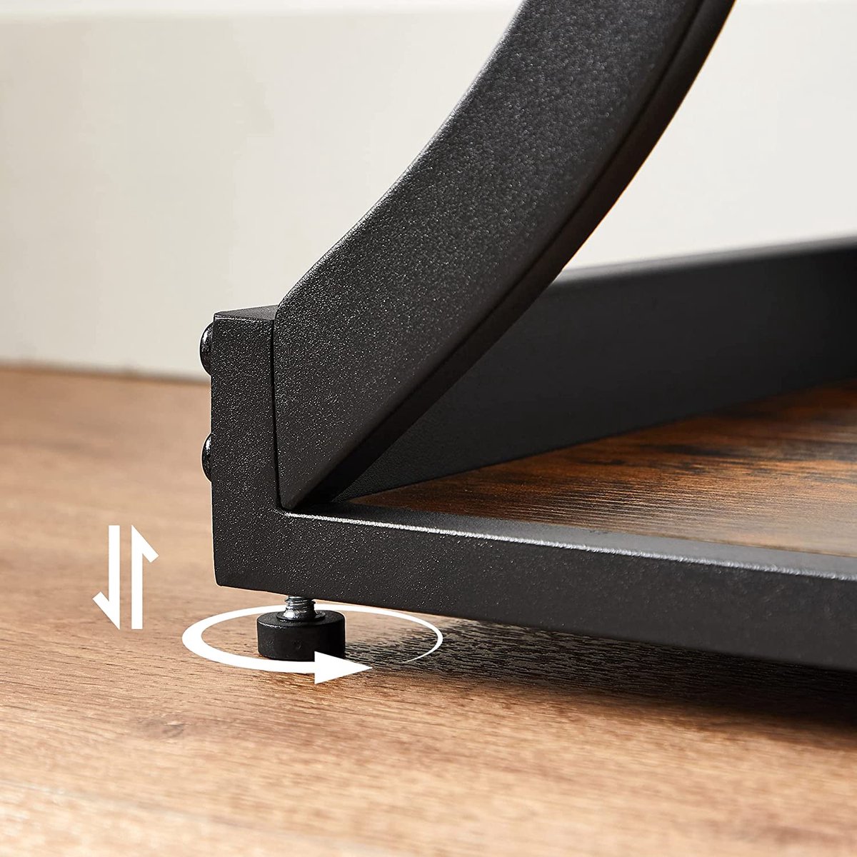 MeubelGigant Consoletafel Hal tafel Salontafel Gebogen poten Verlengd tafelblad Bruin-zwart
