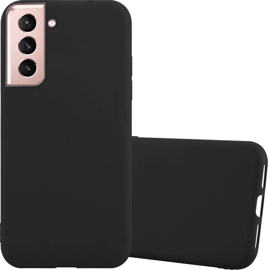 Cadorabo Hoesje geschikt voor Samsung Galaxy S21 5G in CANDY ZWART - Beschermhoes gemaakt van flexibel TPU silicone Case Cover