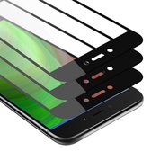 Cadorabo 3x Screenprotector geschikt voor Xiaomi RedMi 5A Volledig scherm pantserfolie Beschermfolie in TRANSPARANT met ZWART - Getemperd (Tempered) Display beschermend glas in 9H hardheid met 3D Touch