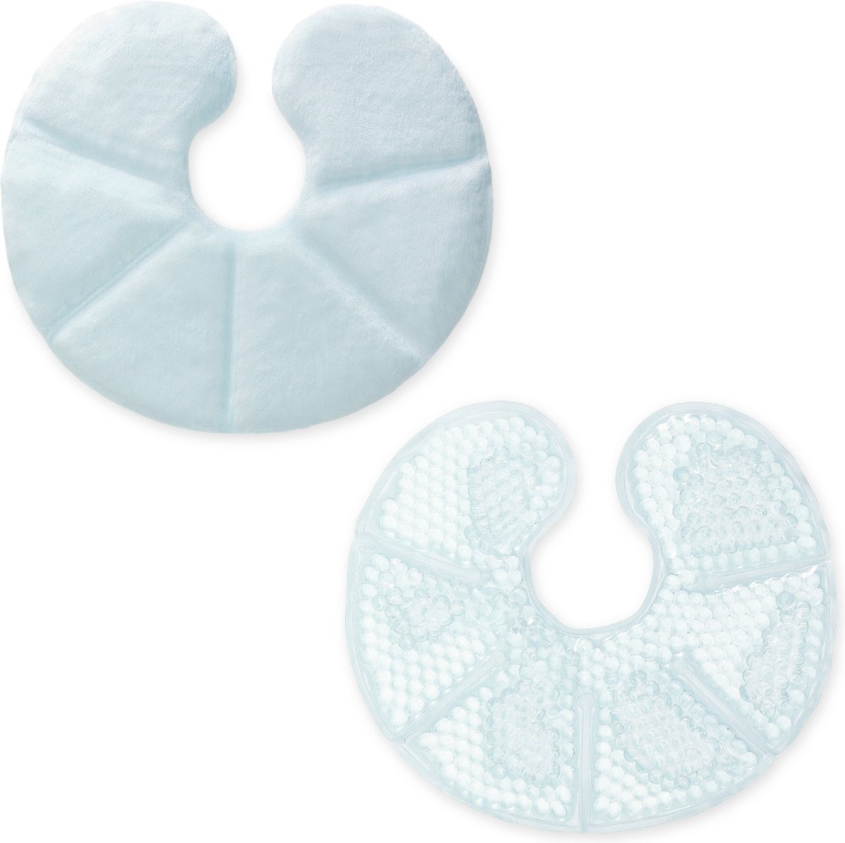 Goedkoopste Navaris set van 2 thermokompressen - Hot cold pack voor warm of koud gebruik - Herbruikbare gelpads met stoffen bekleding - Voor borstvoeding - Blauw