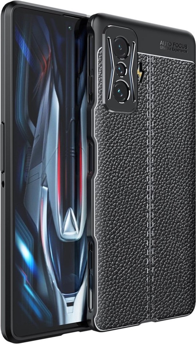 Cazy TPU Hoesje Soft Design geschikt voor Poco F4 GT - Flexibel - Zwart op Prijzenvolger.com