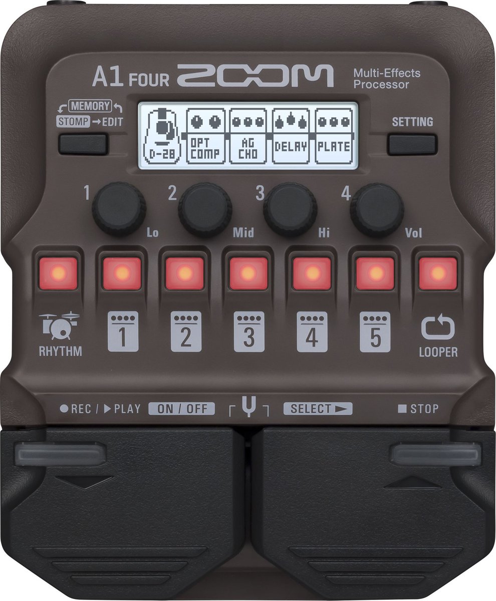 Zoom A1 FOUR - Effect-unit voor akoestische gitaar