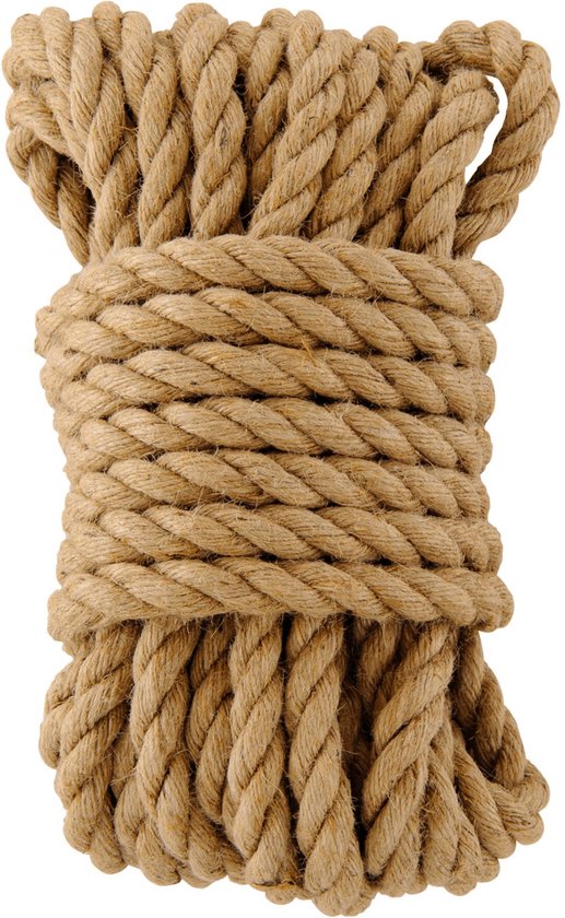 STANDERS - Jute touw - L.10 m - Ø14 mm - 3 kernstrengen - Draagt tot 60 kg  - Decoratie... | bol.com