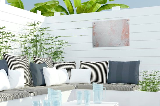 Décoration de Jardin Peinture - Abstrait - Design - 40x30 cm - Toile de jardin - Poster extérieur