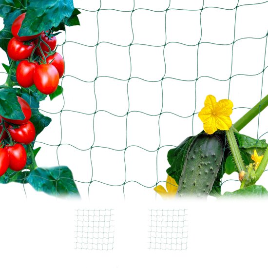 Windhager Oogstnet voor fruit en noten, opvangnet, tuinnet, oogsthulp, donkergroen, 4 x 4 m