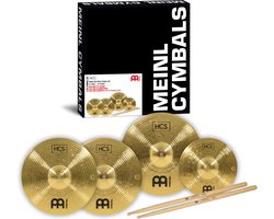 Meinl HCS Cymbal Set 13"HH, 14"C, 10" SP + Sticks - Bekkenset