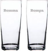 Bierfluitje gegraveerd - 19cl - Bomma-Bompa