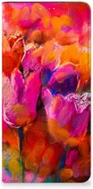 Hoesje met Tekst Samsung Galaxy A14 5G Smart Cover Tulips