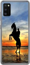 Geschikt voor Samsung Galaxy A41 hoesje - Paard - Lucht - Schaduw - Siliconen Telefoonhoesje
