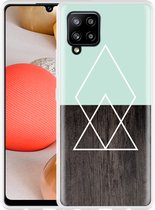 Hoesje Geschikt voor Samsung Galaxy A42 Wood Simplicity