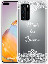 Huawei P40 Hoesje Made for queens Designed by Cazy