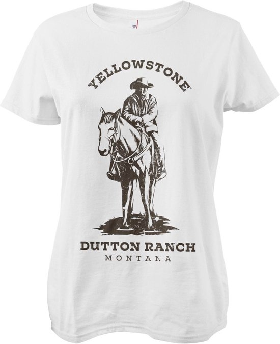 Yellowstone Dames Tshirt -M- Rancher Wit