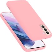 Cadorabo Hoesje geschikt voor Samsung Galaxy S22 PLUS in LIQUID ROZE - Beschermhoes gemaakt van flexibel TPU silicone Case Cover