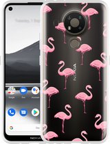 Nokia 3.4 Hoesje Flamingo - Designed by Cazy