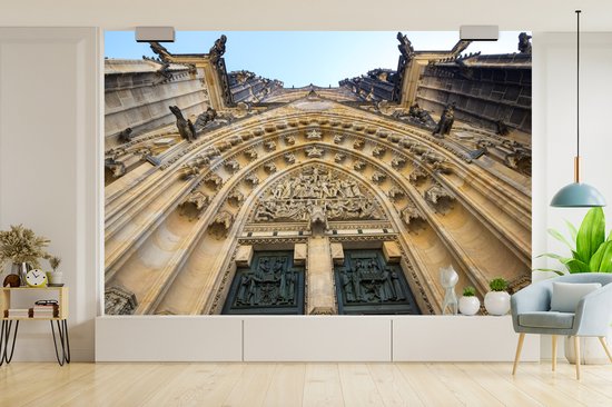 Papier peint Papier peint photo en vinyle - La cathédrale gothique de Prague largeur 450 cm x hauteur 300 cm - Tirage photo sur papier peint (disponible en 7 tailles)