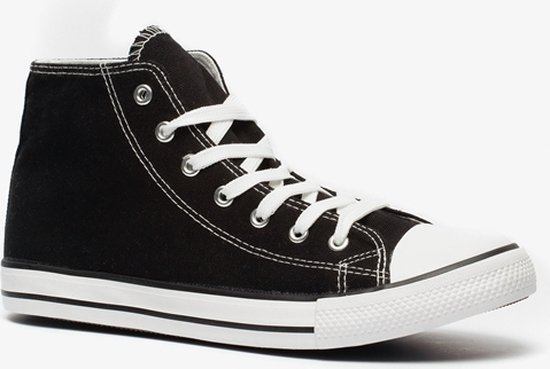 Canvas heren gympen zwart - Maat 46 | bol.com