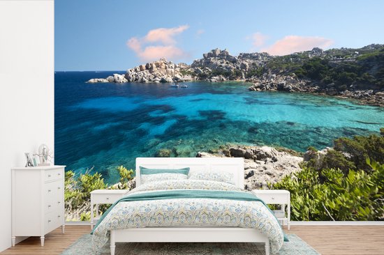 Le littoral aux fotobehang eau turquoise claire