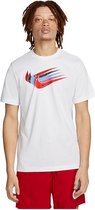 Nike Sportswear Swoosh T-shirt Met Korte Mouwen Mannen Wit - Maat M