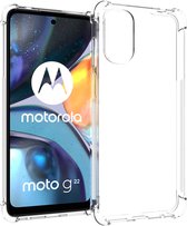 iMoshion Hoesje Geschikt voor Motorola Moto G22 Hoesje Siliconen - iMoshion Shockproof Case - Transparant