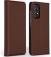 Accezz Premium Leather Slim Bookcase Samsung Galaxy A52(s) (5G/4G) hoesje - Bruin