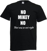 Grappig T-shirt - No Mikey no - toto wolff - f1 - formule 1 - wereldkampioen - Max Verstappen - maat L