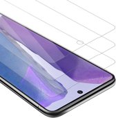 Cadorabo 3x Screenprotector geschikt voor Samsung Galaxy S20 PLUS - Beschermende Pantser Film in KRISTALHELDER - Getemperd (Tempered) Display beschermend glas in 9H hardheid met 3D Touch