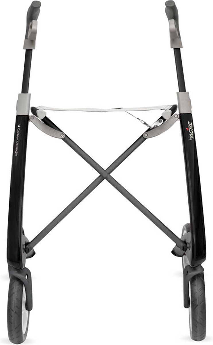 Carbon Ultralight Rollator Zwart - Standaard maat inclusief tas