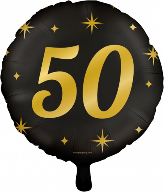 Helium Ballon 50 jaar Classy 45cm | per stuk