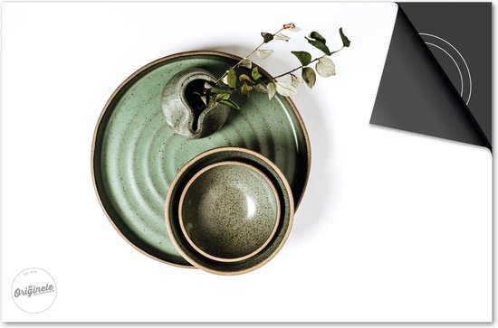 Protection induction 76x51,5 - plaque de recouvrement tapis induction - Dietrix Protection plaque de cuisson - DELUXE - Couverts - Services de table Vert et feuille