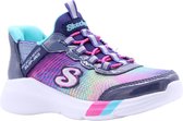 Skechers Dreamy Lites - Colorful Prism Meisjes Sneakers - Donkerblauw/Multicolour - Maat 31