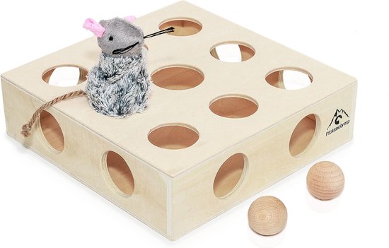 Pfotenolymp® interactief kattenspeelgoed / speeldoos met speelballen &  speelmuis -... | bol.com
