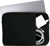 Coverzs Laptophoes 14 inch & 15,6 inch (zwart) - Laptoptas dames / heren geschikt voor o.a. 14 Inch laptop en 15,6 inch laptop - Macbook hoes met ritssluiting - waterafstotende hoes met etui voor muis, pennen & oplader